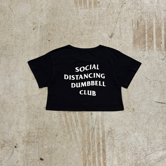 'SDDC' CROPPED TEE - BLACK