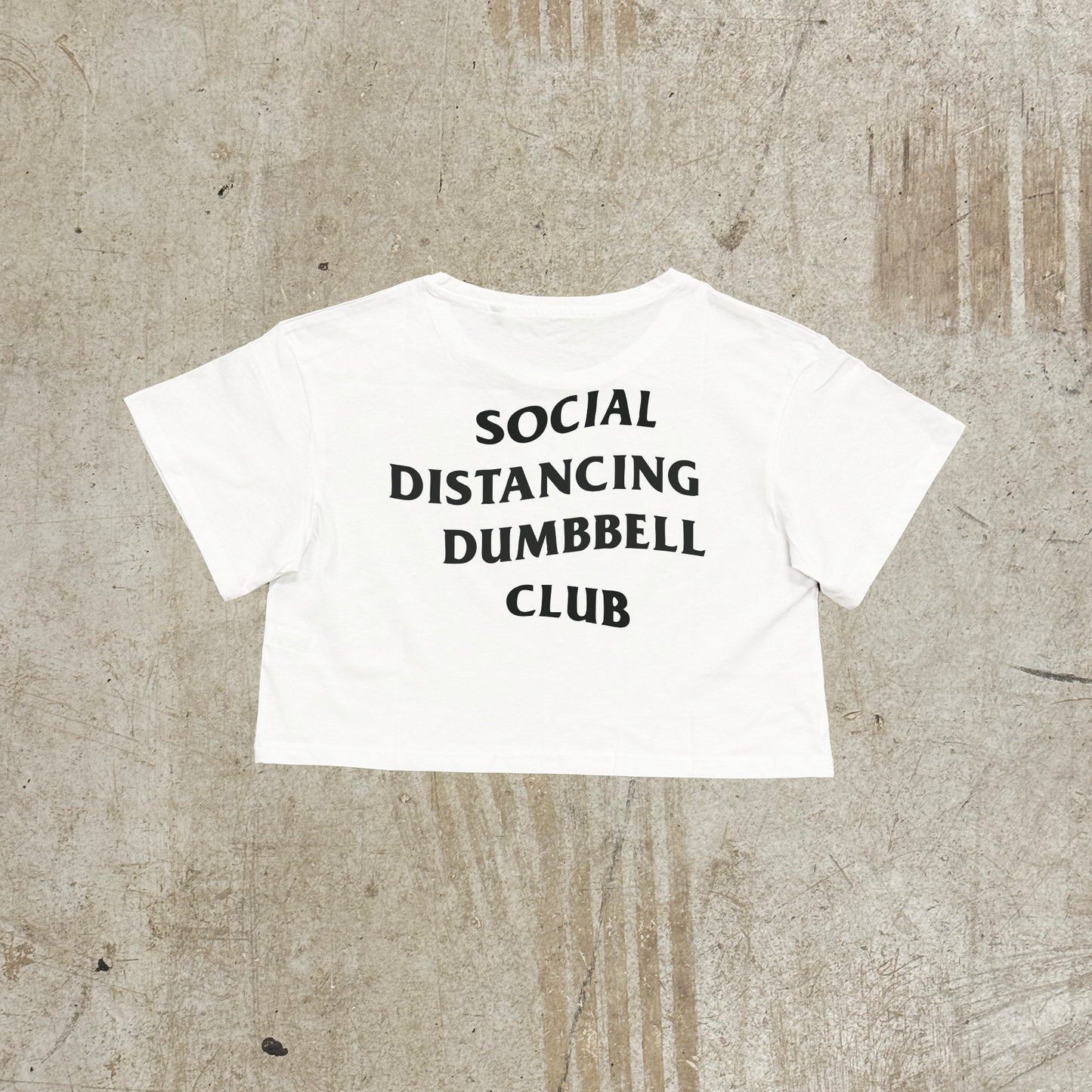 'SDDC' CROPPED TEE - WHITE
