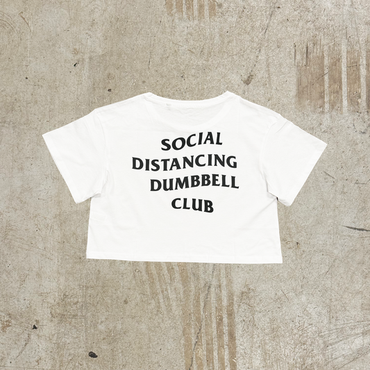 'SDDC' CROPPED TEE - WHITE