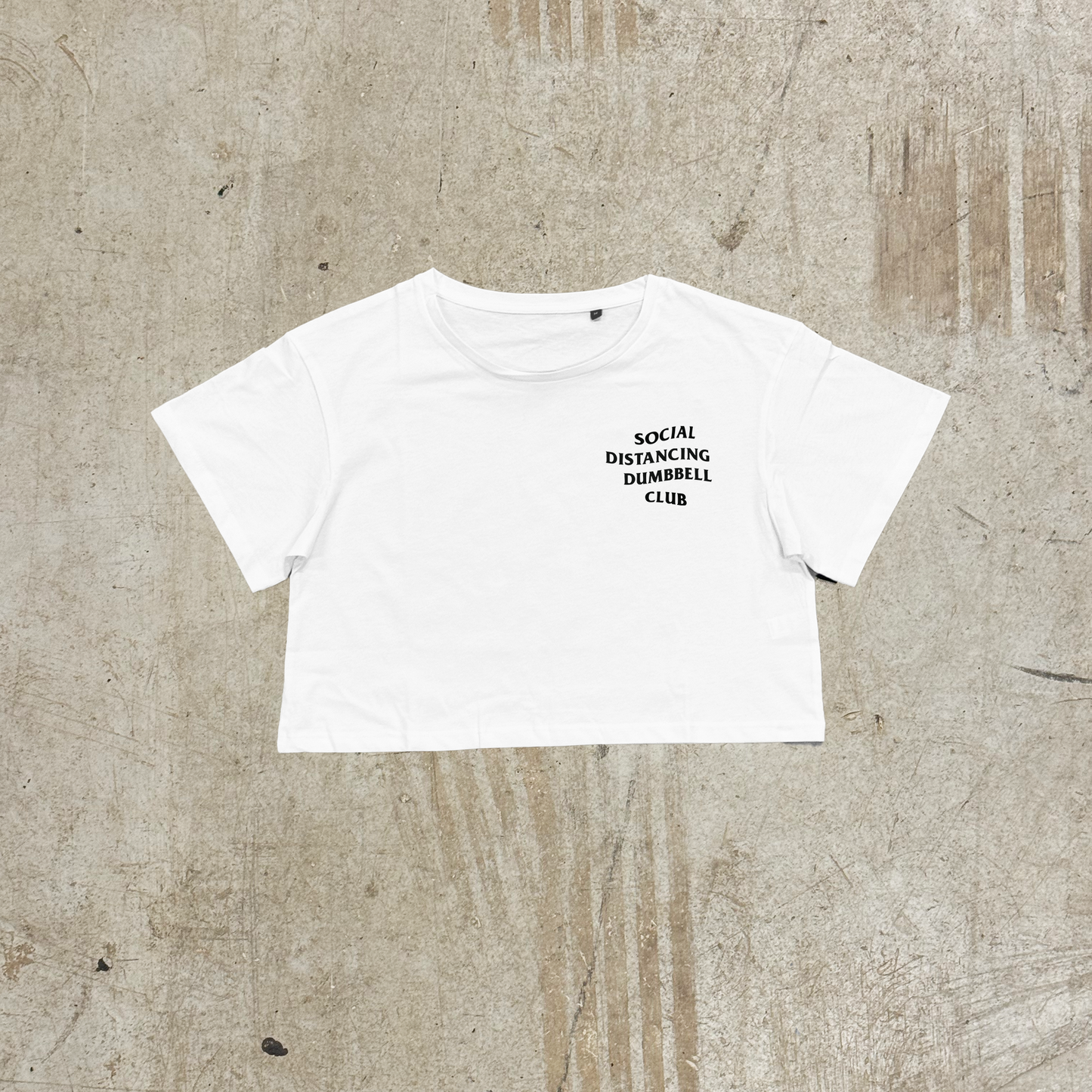 'SDDC' CROPPED TEE - WHITE