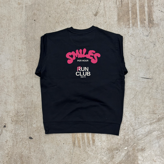 'SMILES PER HOUR FUN CLUB' HEAVYWEIGHT SWEATSHIRT - BLACK