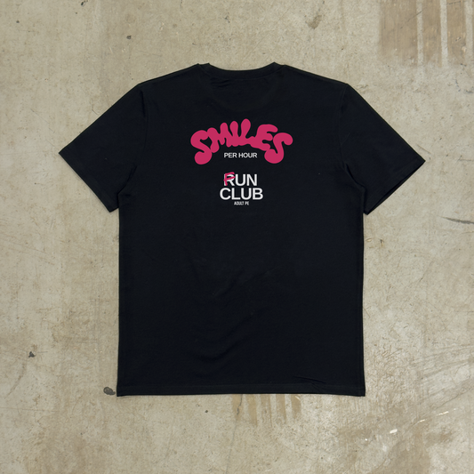 'SMILES PER HOUR FUN CLUB'- BLACK TEE