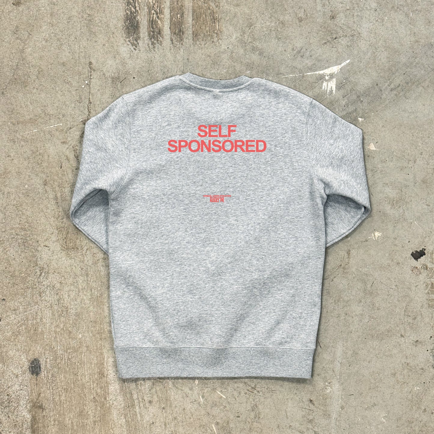 'Self Sponsored' Grey Sweatshirt - Mens