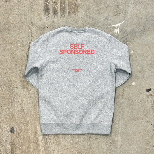 'Self Sponsored' Grey Sweatshirt - Mens
