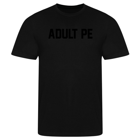 'ADULT PE' STEALTH TRAINING TEE - BLACK