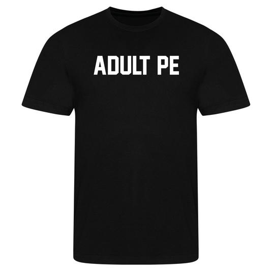 'ADULT PE' TRAINING TEE - BLACK