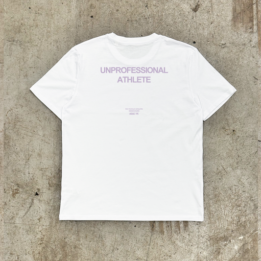 'UNPROFESSIONAL ATHLETE' PURPLE - WHITE TEE