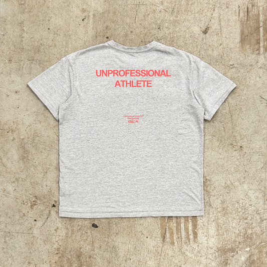 'UNPROFESSIONAL ATHLETE' OVERSIZED TEE - GREY