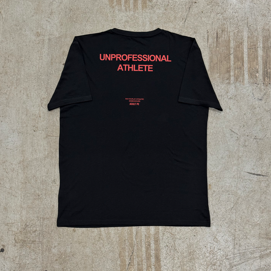 'UNPROFESSIONAL ATHLETE' TRAINING TEE - BLACK