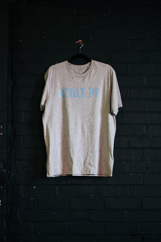 'OG ADULT PE' POWDER BLUE - GREY TEE