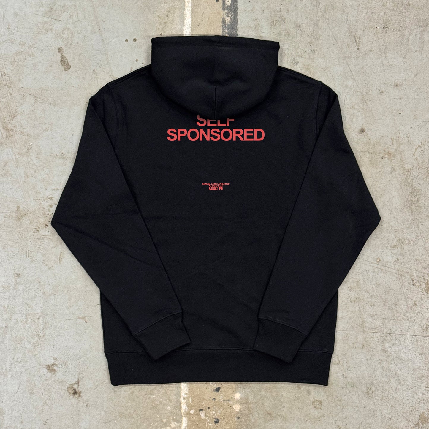 'Self Sponsored' Black Hoodie - Mens