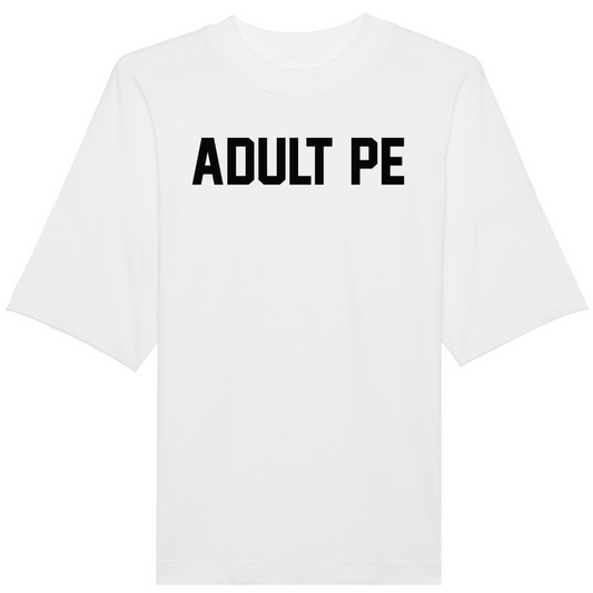 'ADULT PE'- OVERSIZED, HIGH COLLAR TEE